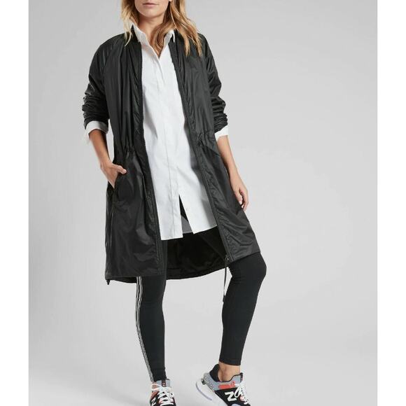 Athleta Summit Insulated Parka Jacket Coat Primaloft in Black Women's Small - Picture 1 of 12